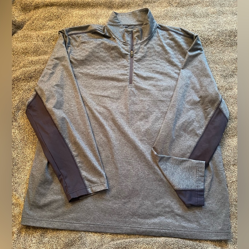 PGA Tour Gray Quarter-Zip Pullover